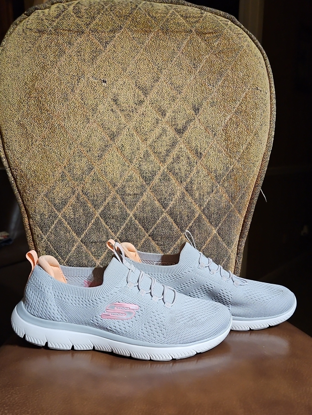 Skechers Summits Top Player Wide Fit Slip On Sneakers Walking Running Shoes Gray